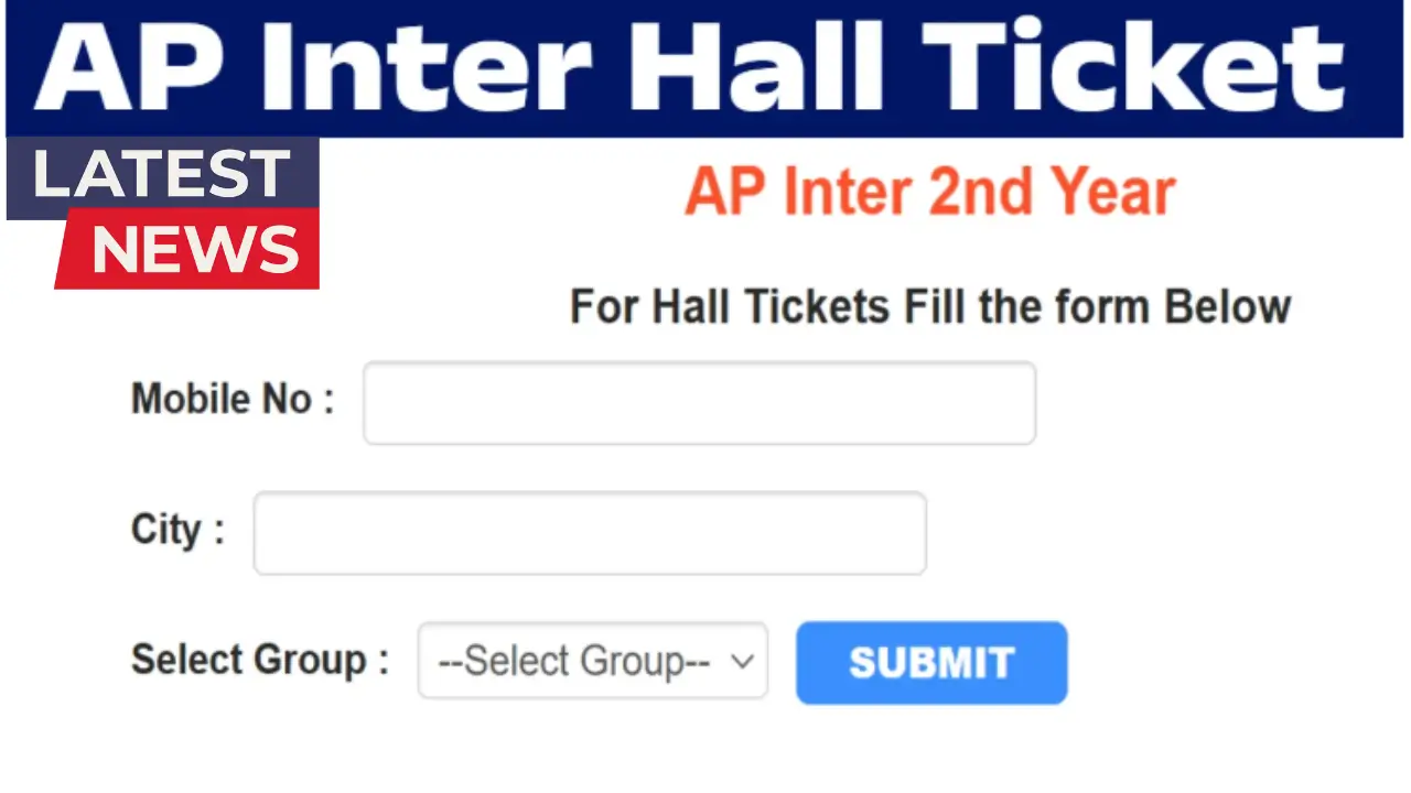 AP Inter 2nd Year Hall Ticket 2025